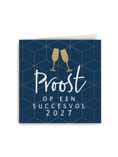 Nieuwjaar 2027 proost succes