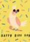 Verjaardagskaart man vrouw hip Happy Bird Day