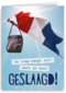 de vlag hangt uit geslaagd