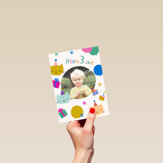 Hoera 3 jaar fotokaart