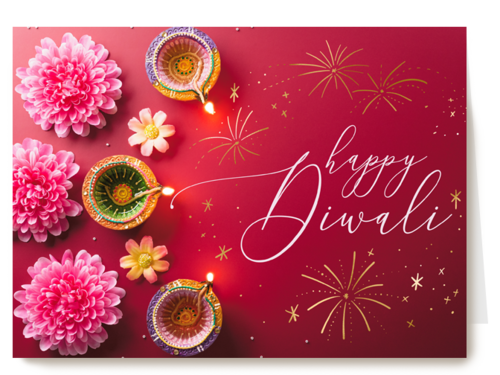 Happy Divali bloemen