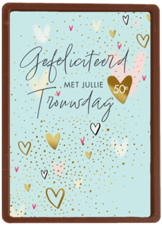 Gefeliciteerd met jullie 50e trouwdag hartjes