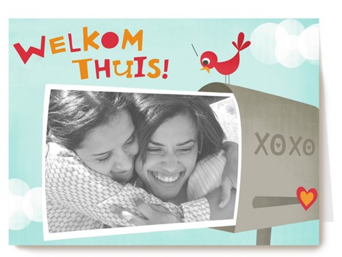 fotokaart welkom thuis xoxo