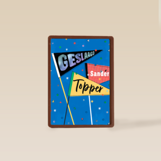 Geslaagd topper vlaggen