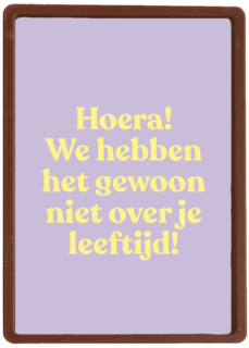verjaardag kaart vrouw niet over je leeftijd