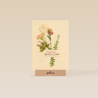 botanical kaart beterschap met een bloemetje