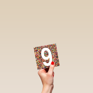prodo design 9 jaar confetti ballen