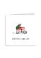 kerstkaart kerstpost voor jou santa op scooter