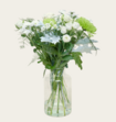 Boeket Bloemen Snow White Met Vaas