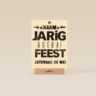 jarig hoera feest