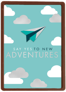 emigratie kaart say yes to new adventures