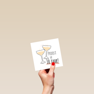 Proost op 10 jaar huwelijksjubileum