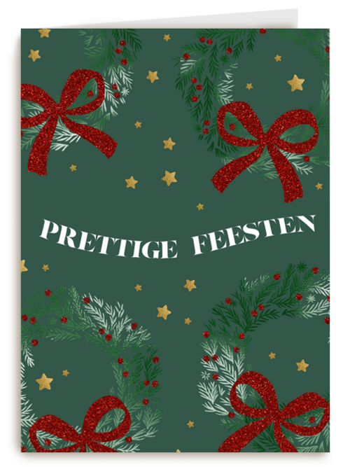 prettige feesten met deze rode kerstkransen