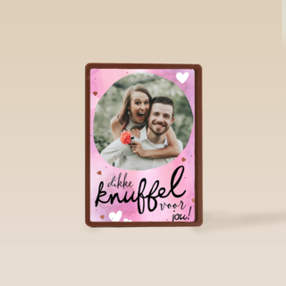valentijnskaart foto dikke knuffel voor jou