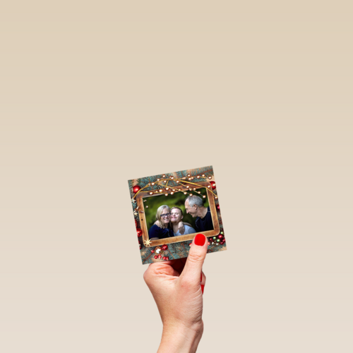 kerstkaart fotokaart fotoframe