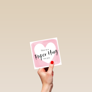this is a lovely paper hug for you this valentine