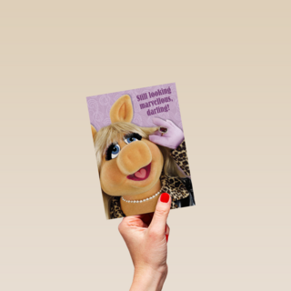 miss piggy met ring en ketting