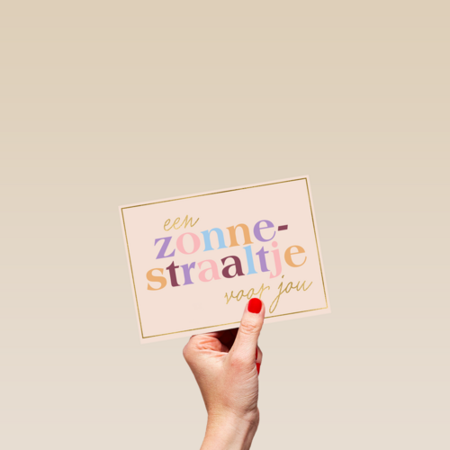 Zomaar kaart een zonnestraaltje voor jou