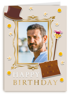 Happy Birthday Willy Wonka fotokaart