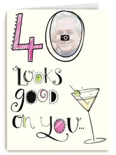 fotokaart 40 looks good on you fotokaart