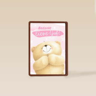 Bedanktkaart juf Bedankt lieve juf Forever Friends beer