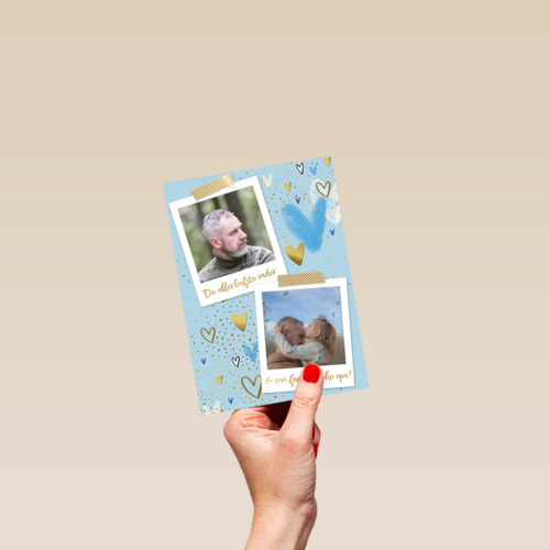 De allerliefste vader en fantatische opa fotokaart