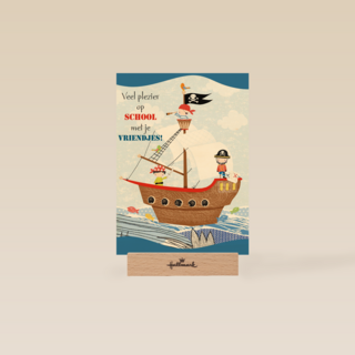 piratenschip veel plezier op school