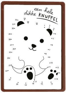 Kaart voor kinderen Een hele dikke knuffel Spelletje