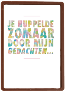 huppelde zomaar door mijn gedachten kaart