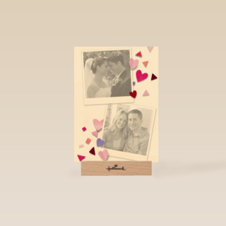 echtverenigingkaart met hartjes aantal jaar getrouwd