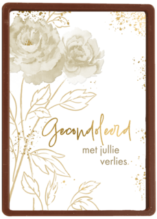 Condoleance rozen wit