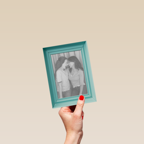 fotokaart staand fotolijst blanco