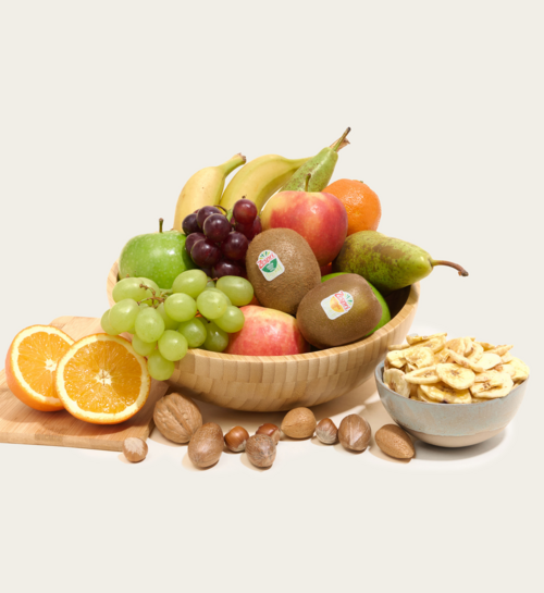 Fruitmand Cadeaubox met Bananenchips