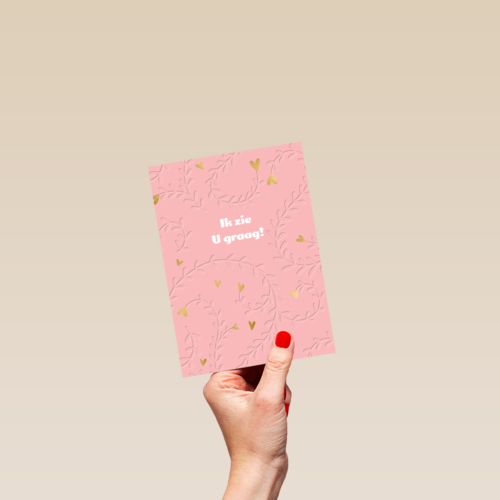 valentijnskaart ik zie u graag op roze