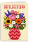 Verjaardag Gefeliciteerd Vaas Bloemen