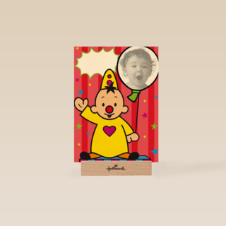 fotokaart bumba met ballon