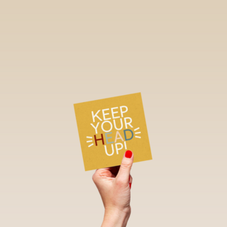 Sterktekaart keep your head up
