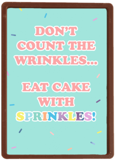 Verjaardagskaart vrouw grappig Dont count the wrinkles