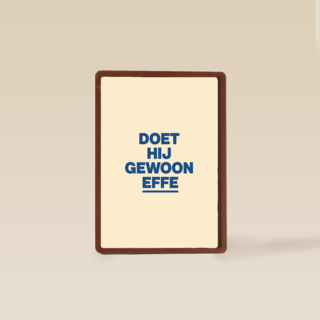And C Doet hij gewoon effe