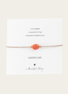 A Beautiful Story Courage Armband Carneool