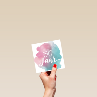 watercolor 50 jaar