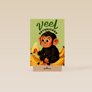 Beterschap Aap Met Bananen