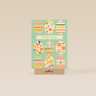 Pasen kaart geschilderde eieren