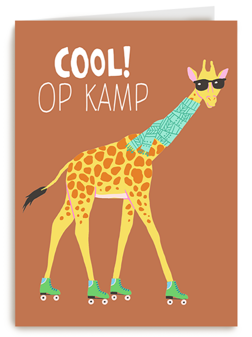 Giraf Cool Op Kamp 