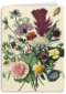 studio art kaart van schilderij met bloemen blanco