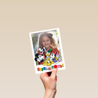Mickey and Friends foto verjaardagskaart