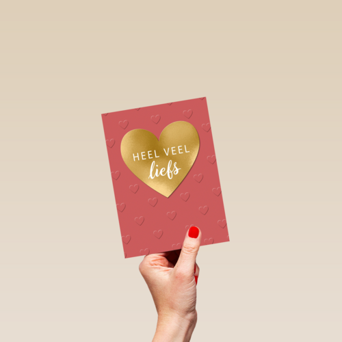 valentijnskaart stijlvol beterschap sterkte heel veel liefs