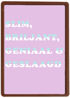 geslaagd kaart slim briljant geniaal en geslaagd