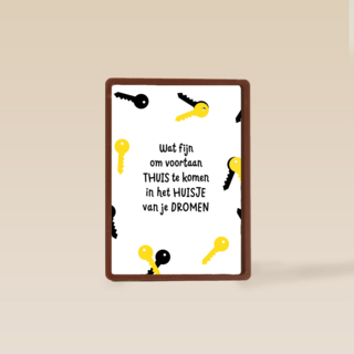 verhuisd kaart huisje van je dromen