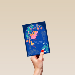 Ramadan Mubarak   blauw